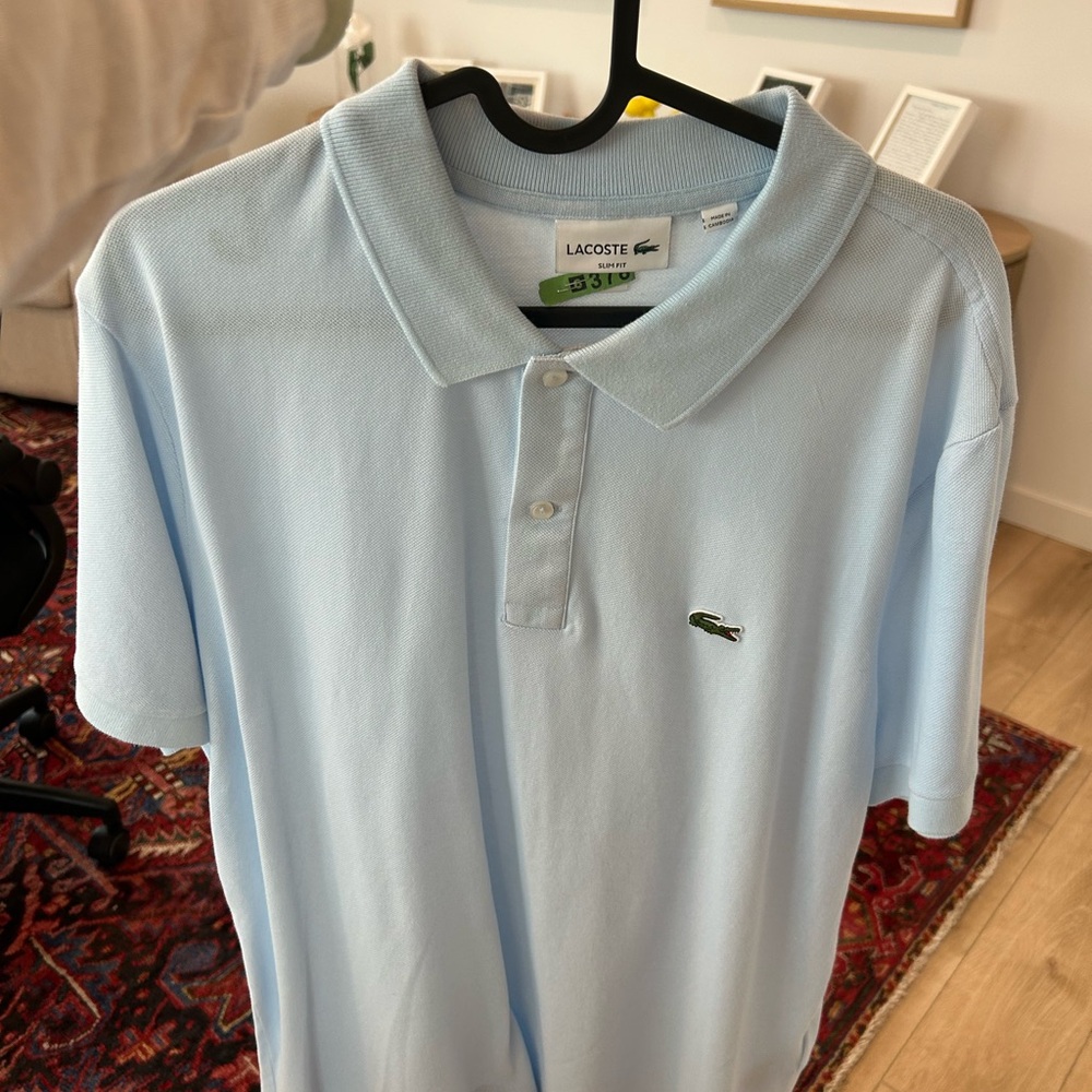 Lacoste Men's Light Blue Polo Shirt